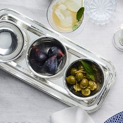 Heirloom Silver Footed Condiment Bowl