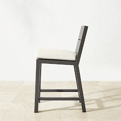 Larnaca Outdoor Slate Metal Counter Stool, Grey