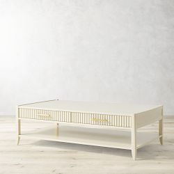 Lewis Coffee Table, Bone (56")