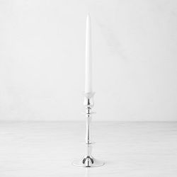 Heirloom Silver Taper Holders, Short