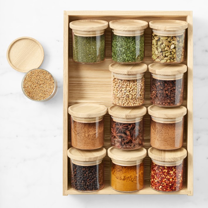 Acacia Wood Tea Box, Handcrafted Storage | Williams Sonoma