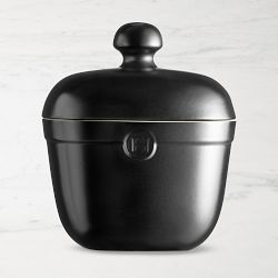 Emile Henry French Ceramic Cookie Jar, Truffle