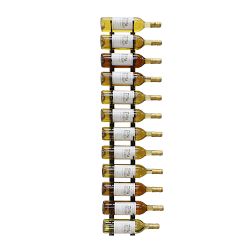 12-Bottle Epicureanist Metal Wine Rack, Black