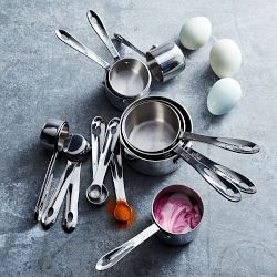 All-Clad Stainless-Steel Measuring Cups &amp; Spoons Ultimate Set