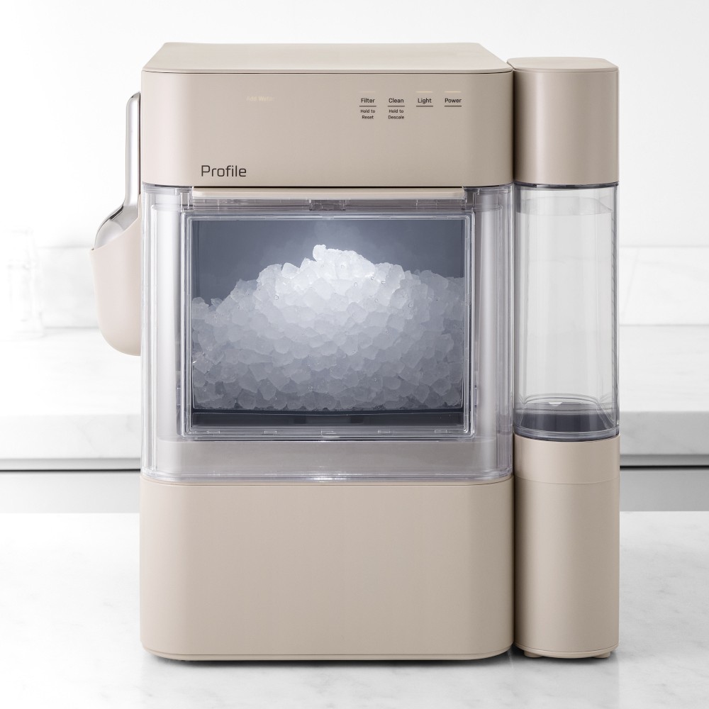 GE Profile™ Opal™ 2.0 Ultra Nugget Ice Maker with Side Tank & Scale Inhibiting Filter - Sandstone