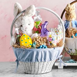 Pottery Barn Kids x Williams Sonoma Large Classic Gingham Easter Basket