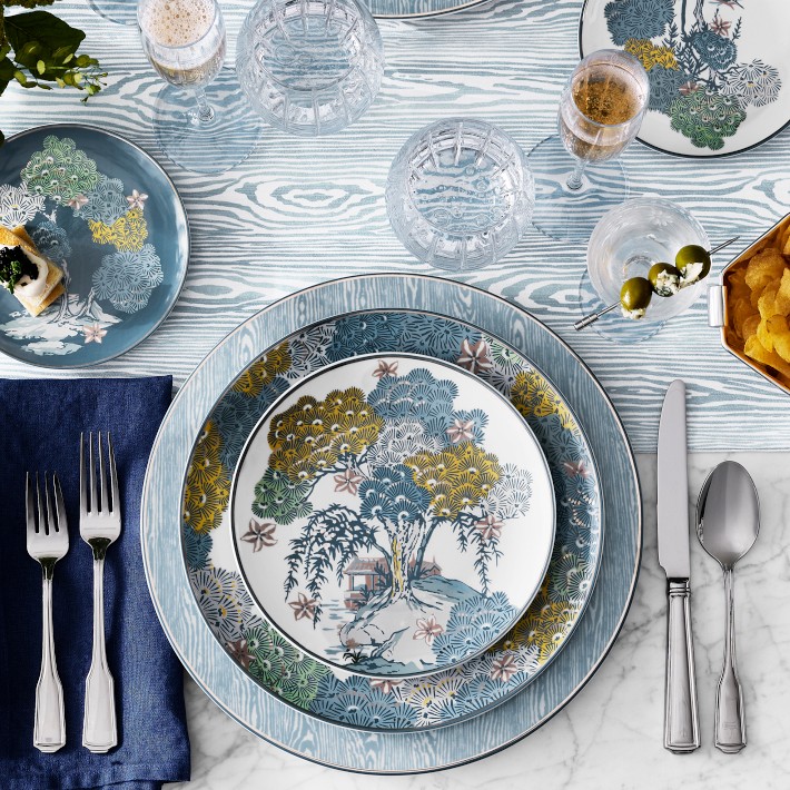 Scalamandré Sea of Trees Appetizer Plates Set | Williams Sonoma