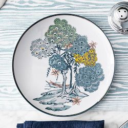 Scalamandré x Williams Sonoma Sea of Trees Dinnerware Collection