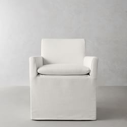 Laguna Upholstered Slipcovered Dining Armchair