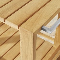 Larnaca Outdoor Teak Bar Cart (39")