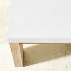 Larnaca Outdoor Teak Fibrestone Coffee Table (60")