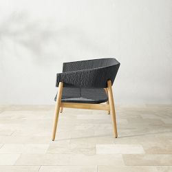 Anders Outdoor Loveseat (53"), Black