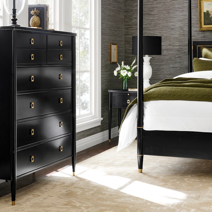 Lacourte Tallboy, Black/Ebony | Williams Sonoma