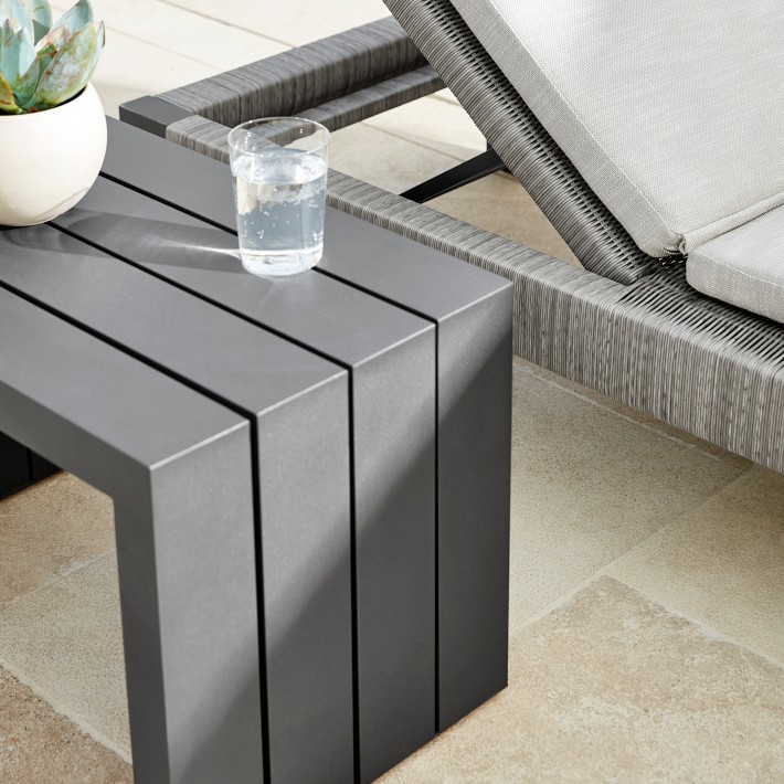 Larnaca Outdoor Metal Side Table | Patio Furniture | Williams Sonoma