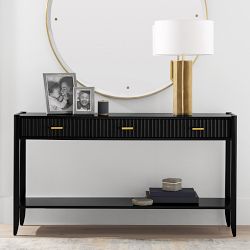 Lewis 3-Drawer Open Console Table (60")