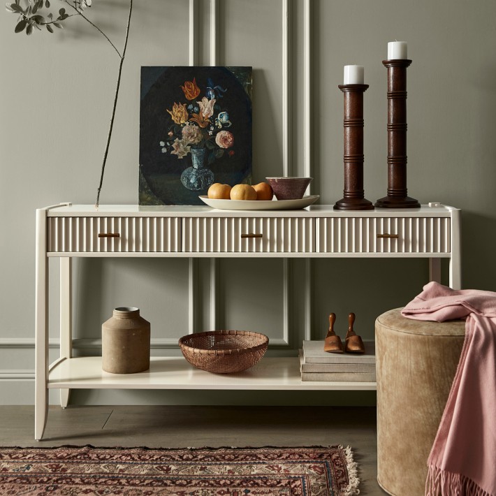 Lewis 3-Drawer Open Console Table (60