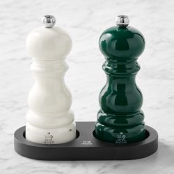 Peugeot Paris U Select Salt and Pepper Mill Set with Bamboo tray, 6"