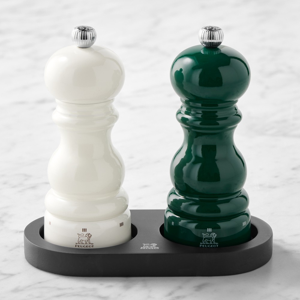 Peugeot Paris u'Select Salt and Pepper Mill Set with Bamboo Tray, 6"