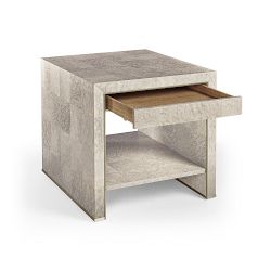 Jonathan Charles Surge Madrona Burlwood End Table (28.5")