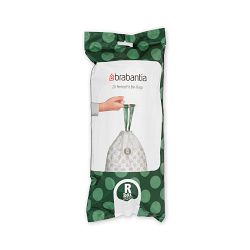 Brabantia PerfectFit Trash Bags, Code R, 9.5 Gallon (36L), 120 Trash Bags