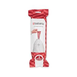 Brabantia PerfectFit Trash Bags, Code J, 5.3-6.6 Gallon (20-25L), 120 Trash Bags