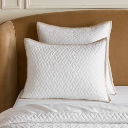 Chambers® Border Sateen Quilt & Shams