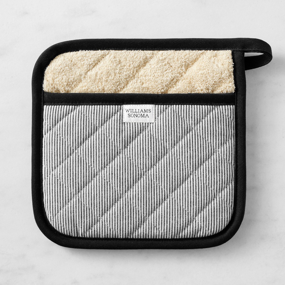 Williams Sonoma Heritage Stripe Potholder - Black