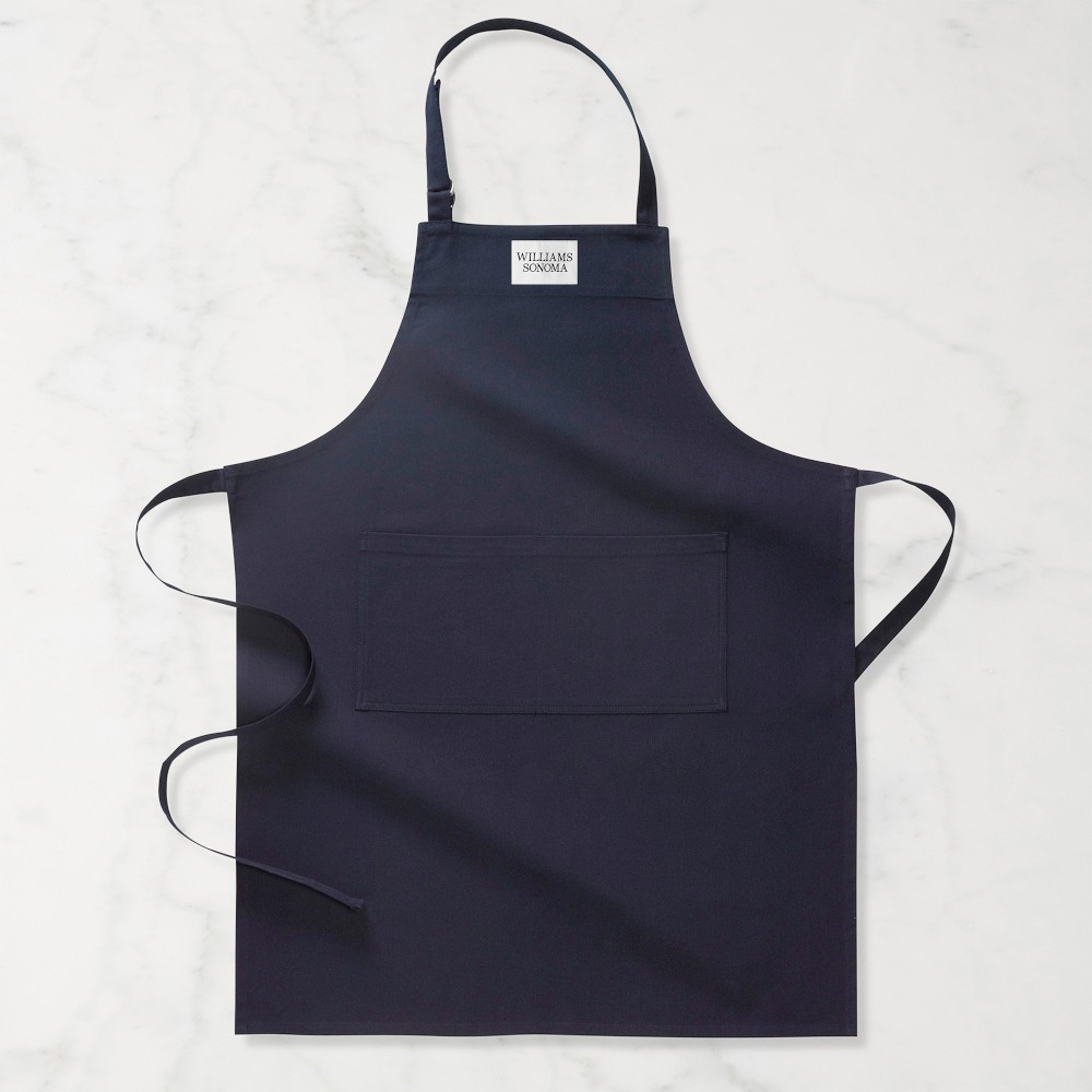 Williams Sonoma Classic Solid Apron - Navy Blue