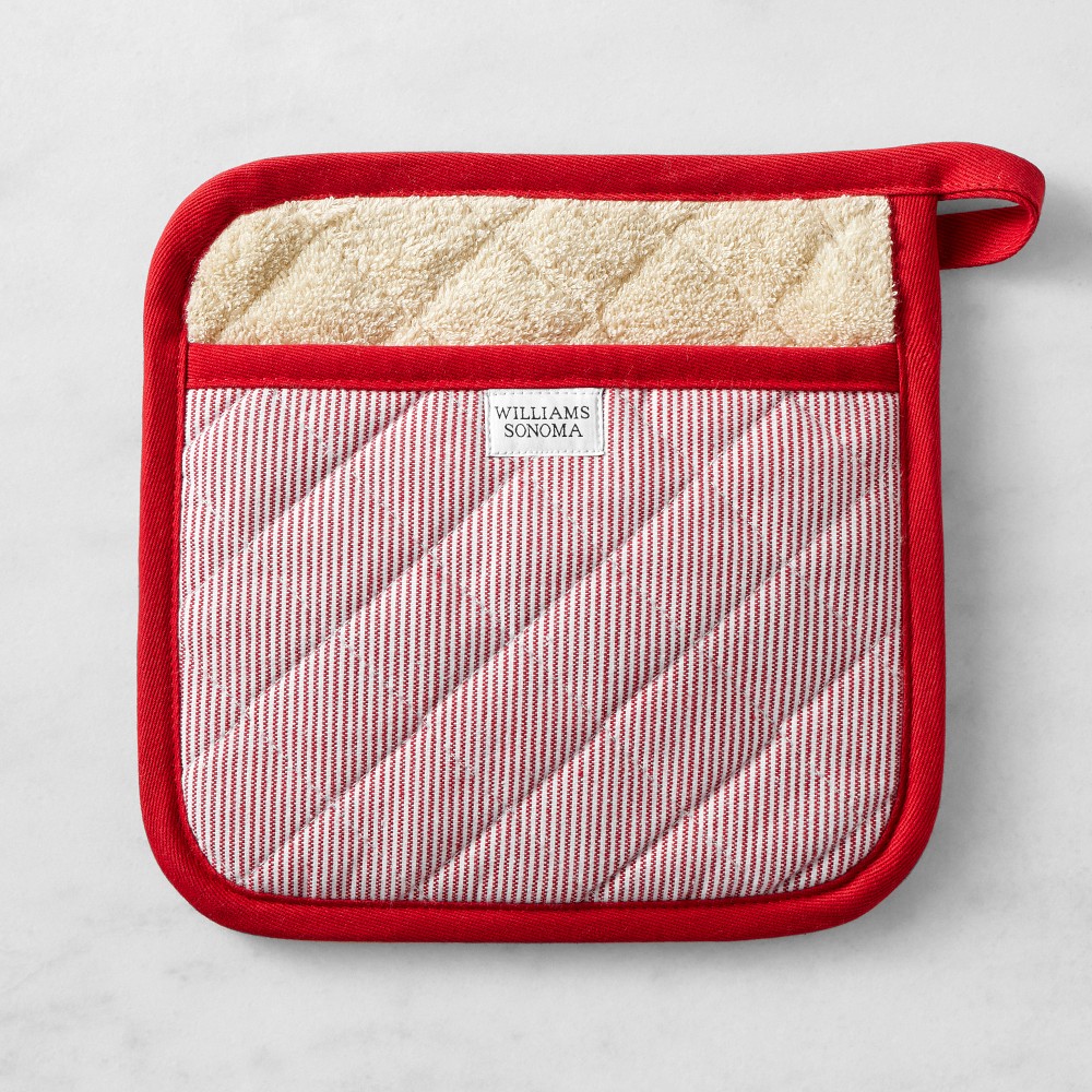 Williams Sonoma Heritage Stripe Potholder - Claret