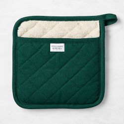 Williams Sonoma Solid Potholder, Dark Green