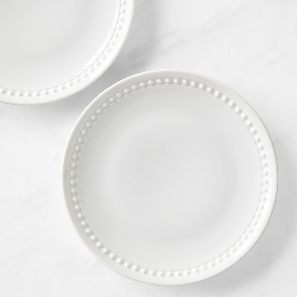 Pillivuyt Beaded Coupe Salad Plates - Set of 4