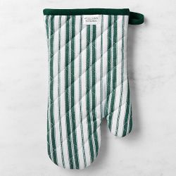 Williams Sonoma Heritage Stripe Oven Mitt, Dark Green