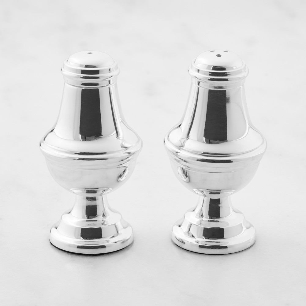 Heirloom Silver Salt & Pepper Shakers - Silver