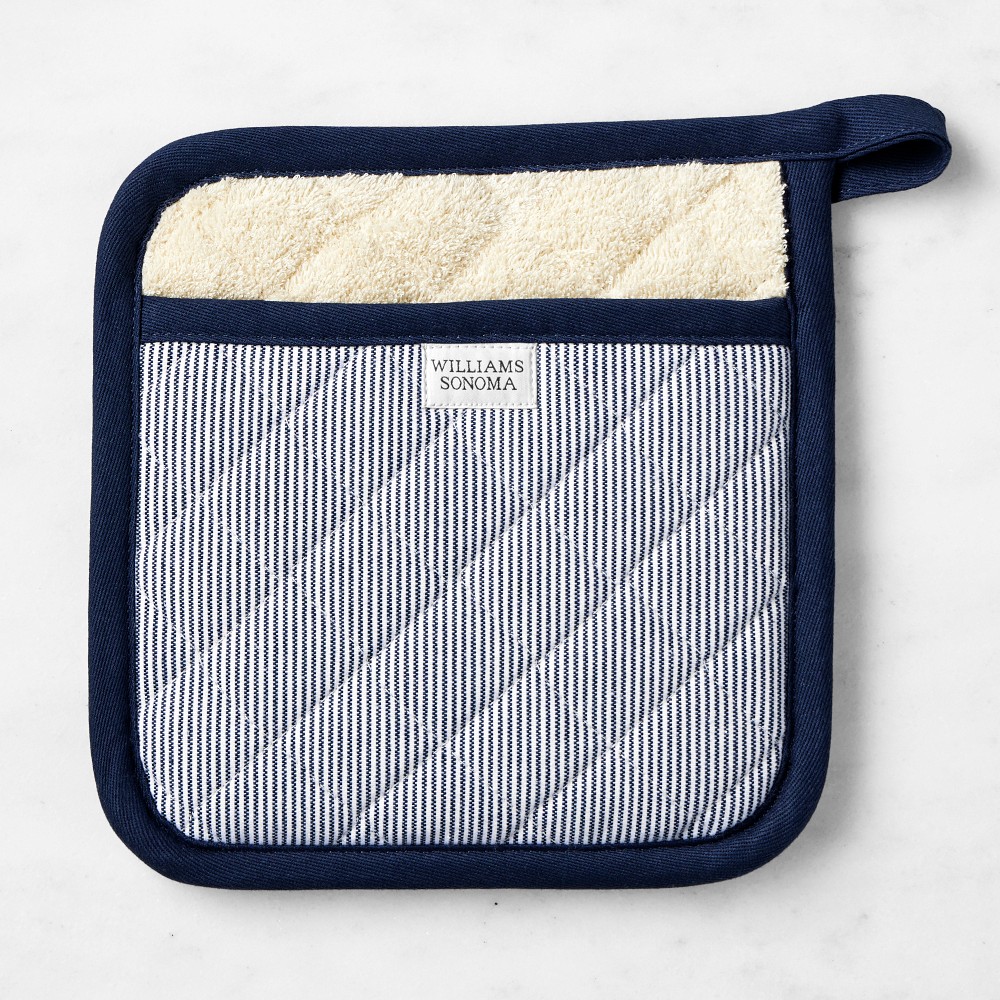 Williams Sonoma Heritage Stripe Potholder - Navy