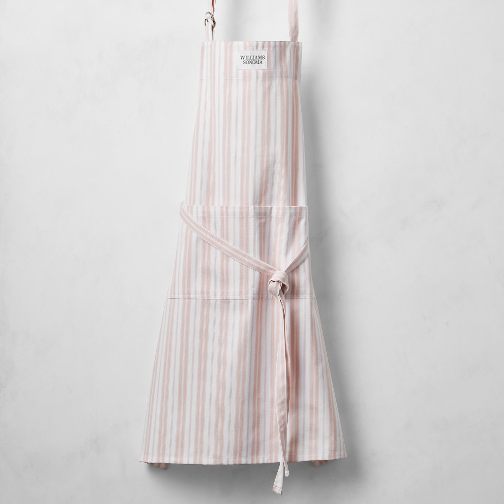 Williams Sonoma Classic Stripe Apron - Dusty Rose