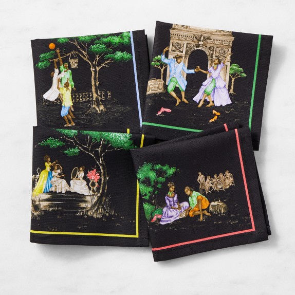 Sheila Bridges Harlem Toile Cocktail Napkins Set | Williams Sonoma
