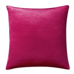 Solid Velvet Pillow Cover, 22" x 22", Sangria