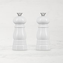 Le Creuset Petite Salt and Pepper Mill Set, White