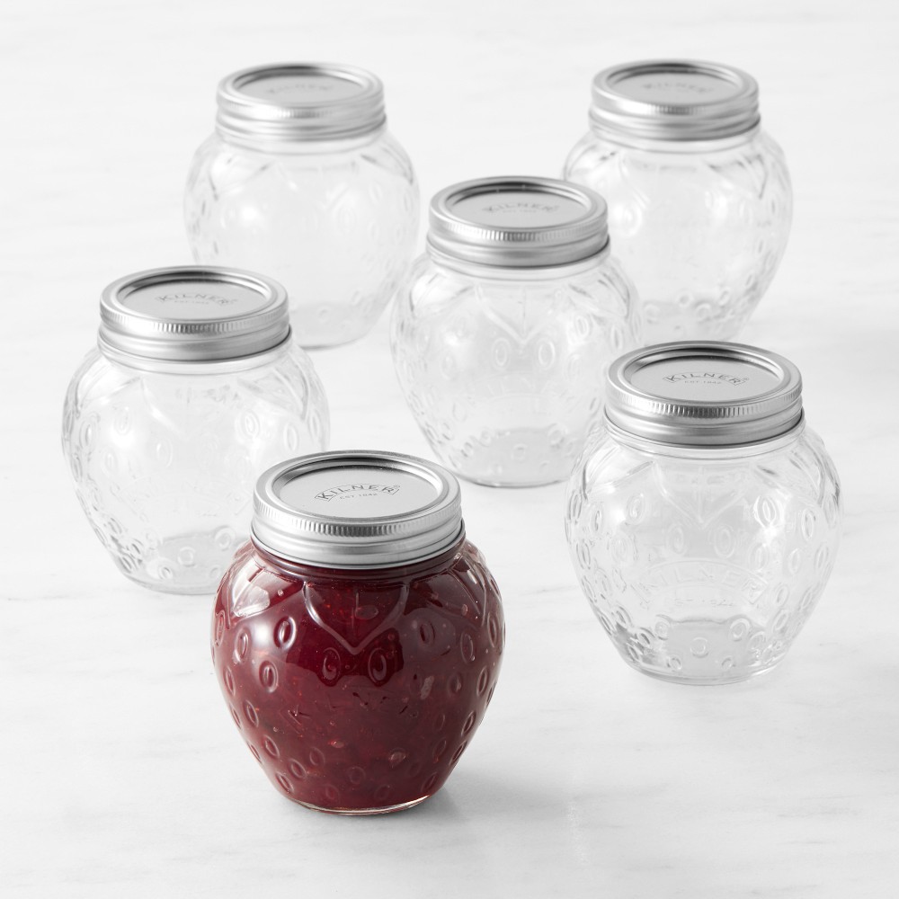 Kilner Strawberry Jar, 13.5 oz, Set of 6 - 13.5 oz, Set of 6