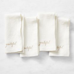 Sentiment Napkins, Set of 4, Grateful