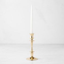 OPEN BOX: Heirloom Brass Taper Holders, Short