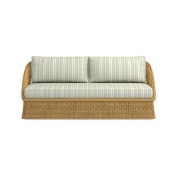OPEN BOX:Aerin 78 Sofa Cushion, Standard, Sunbrella Tranquil, Sage, Natural Aww