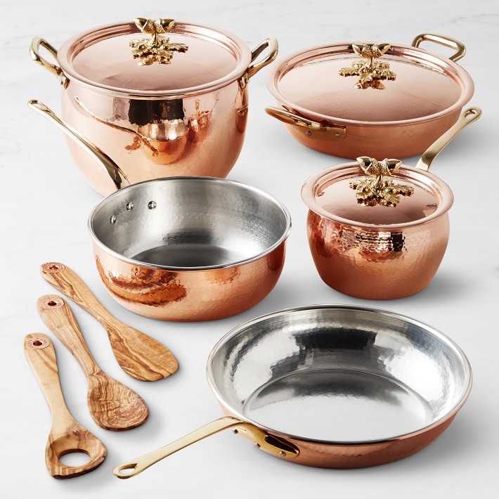 Ruffoni Historia Hammered Copper 11-Piece Cookware Set with