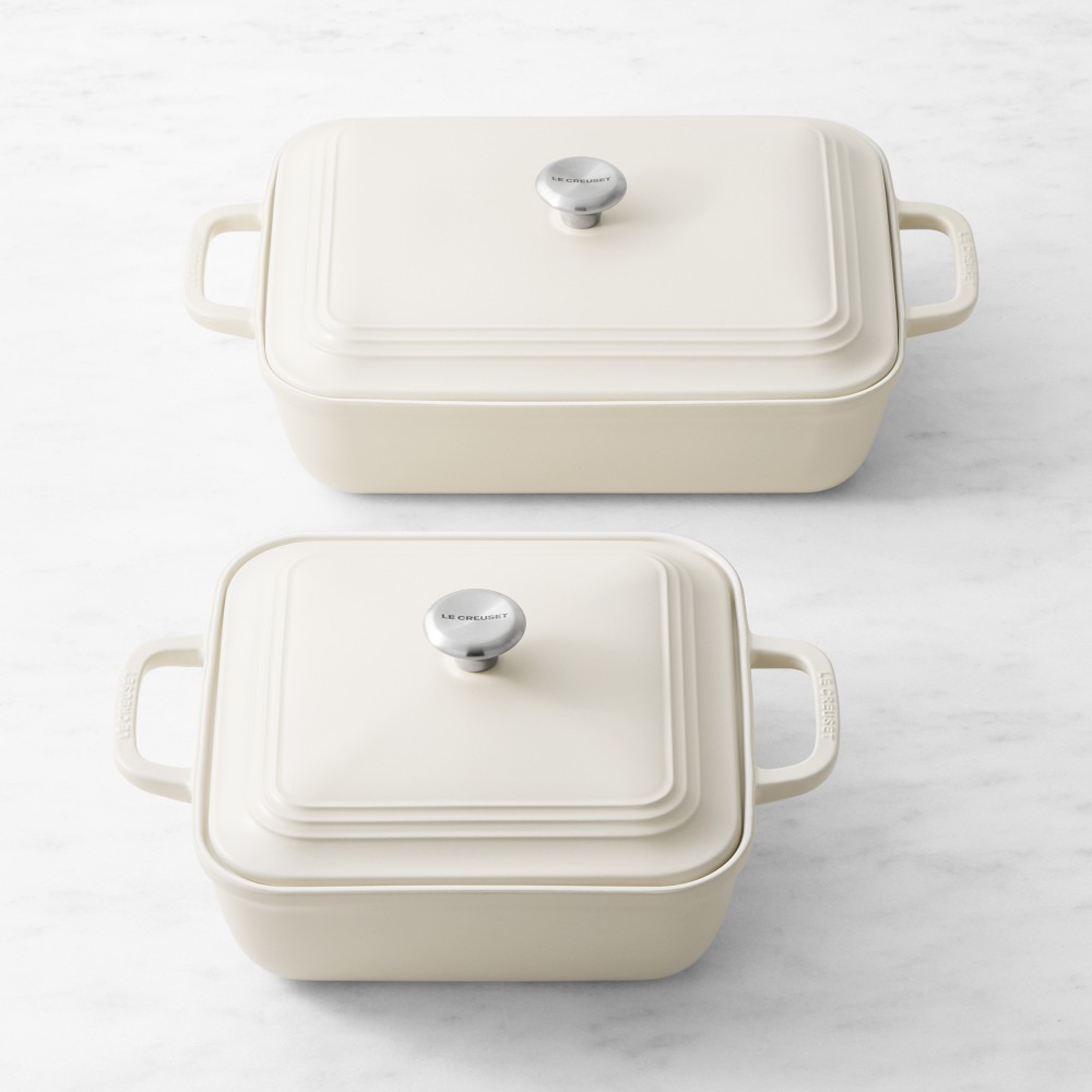 Le Creuset San Francisco Stoneware Covered Baker, Set of 4 - Brioche