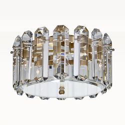 Bonnington Flush Mount, Hand-Rubbed Antique Brass, Small