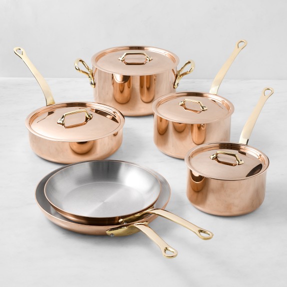 Mauviel M'250B Copper 10-Piece Cookware Set | Williams Sonoma