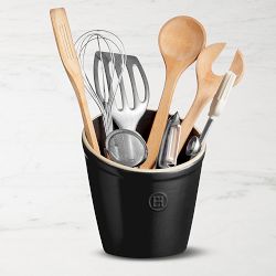 OPEN BOX: Emile Henry French Ceramic Utensil Pot, Truffle