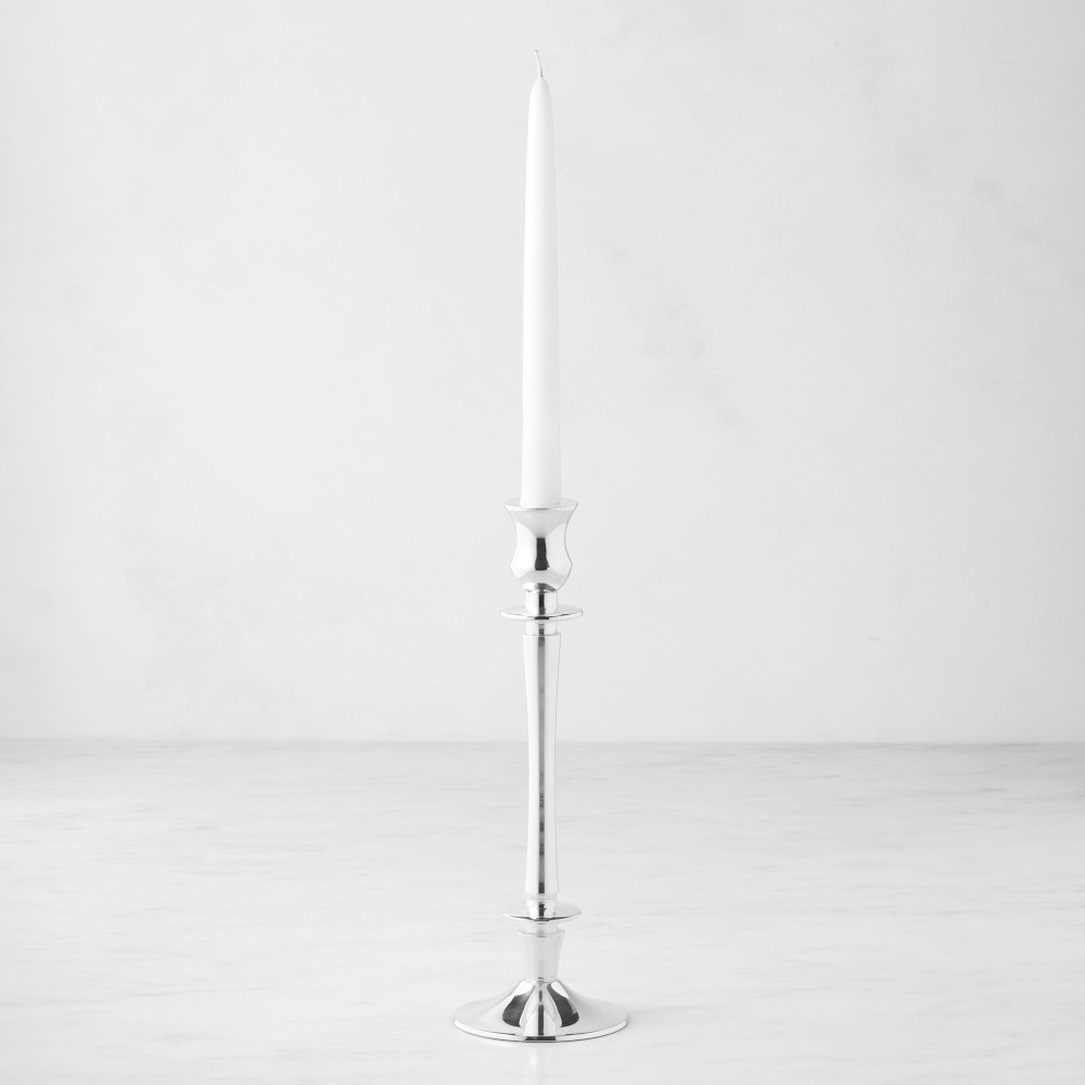 Heirloom Silver Taper Holders - Tall