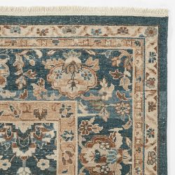 Elise Hand Knotted Rug, Swatch, 18X18", Blue