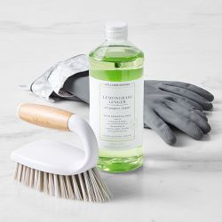 Williams Sonoma Lemongrass Ginger All Purpose Cleaner with Gloves & Scrubbing Brush
